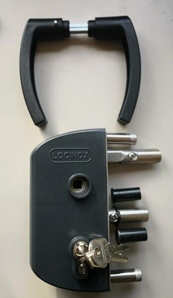 Gartentor / Zauntür Premium für waagerechte Holzfüllung; anthrazit; Breite 100 cm x Höhe 100 cm (neues Modell)