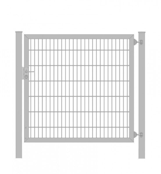 Gartentor / Zauntür Classic Plus Stabmattenfüllung 6/5/6 Verzinkt Breite 100cm x Höhe 120cm