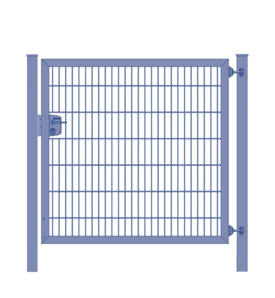 Zauntür / Gartentor Premium-Plus-Line 8/6/8 Anthrazit Breite 100cm x Höhe 100cm