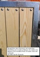 Vorschau: Einfahrtstor Premium (2-flügelig) mit Holzfüllung waagerecht; symmetrisch; verzinkt; B:500 cm H:100 cm Vorschau: Einfahrtstor Premium (2-flügelig) mit Holzfüllung waagerecht; symmetrisch; verzinkt; B:500 cm H:100 cm