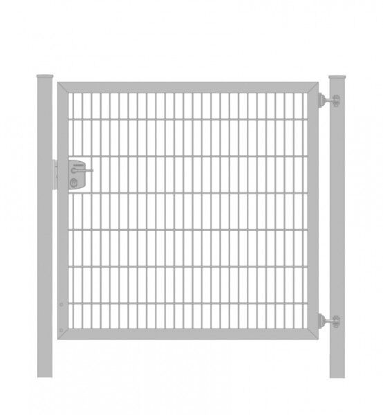 Gartentor / Zauntür Classic für Stabmattenzaun 6/5/6 Verzinkt Breite 100cm x Höhe 200cm