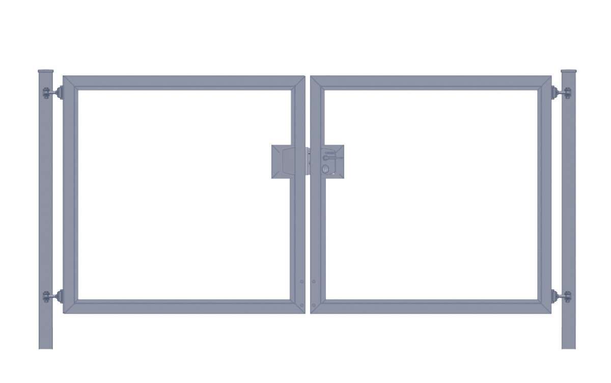 Gartentor / Doppelflügeltor Premium (2flügelig) symmetrisch für
