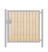 Gartentor Premium Line (1-flg.) mit Holzfüllung senkrecht Verzinkt B: 100 cm x H: 100 cm Gartentor Premium Line (1-flg.) mit Holzfüllung senkrecht Verzinkt B: 100 cm x H: 100 cm