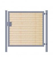 Gartentor Premium Line (1-flg.) mit Holzfüllung waagerecht Anthrazit B: 100 cm x H: 100 cm Gartentor Premium Line (1-flg.) mit Holzfüllung waagerecht Anthrazit B: 100 cm x H: 100 cm