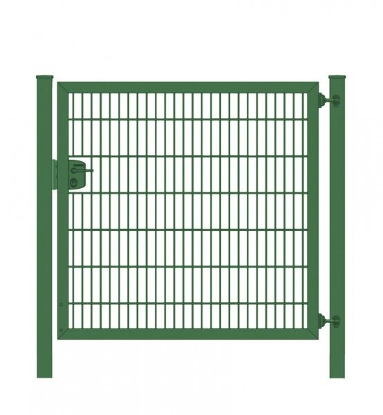 Gartentor / Zauntür Premium Plus 6/5/6 für Stabmattenzaun Moosgrün Breite 100cm x Höhe 120cm