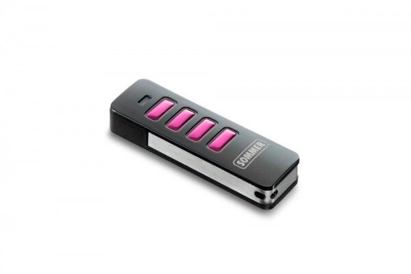 4-Befehl Handsender (4018V001) Pearl schwarz / pink für Twist Drehtorantriebe