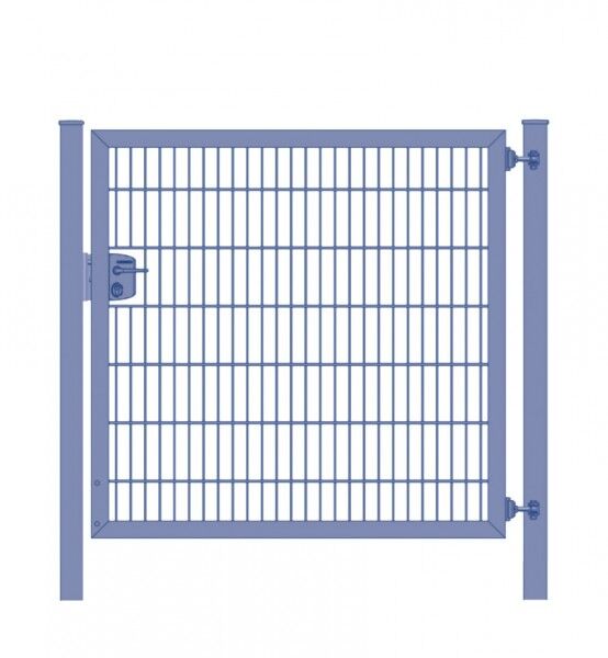 Elektrisches Gartentor Premium Plus 8/6/8 für Stabmattenzaun Anthrazit Breite 150cm x Höhe 80cm