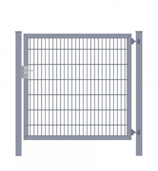 Gartentor / Zauntür Classic Plus Stabmattenfüllung 6/5/6 Anthrazit Breite 125cm x Höhe 120cm