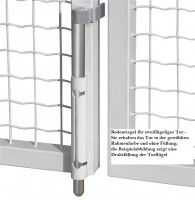 Vorschau: Einfahrtstor / Gartentor Premium (2-flügelig) symmetrisch für senkrechte Holzfüllung; verzinkt; Breite 500 cm x Höhe 100 cm (neues Modell) Vorschau: Einfahrtstor / Gartentor Premium (2-flügelig) symmetrisch für senkrechte Holzfüllung; verzinkt; Breite 500 cm x Höhe 100 cm (neues Modell)