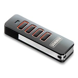 4-Befehl Handsender (4018V020) Pearl schwarz / rot für Twist Drehtorantriebe